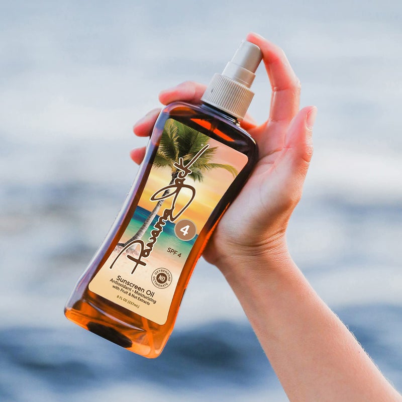Panama Jack Sunscreen Tanning Oil - SPF 4, PABA, Paraben, Gluten & Cruelty Free, Antioxidant Formula with Exotic Oils and Fruit & Nut Extracts, 8 FL OZ (Pack of 2) - Image 2